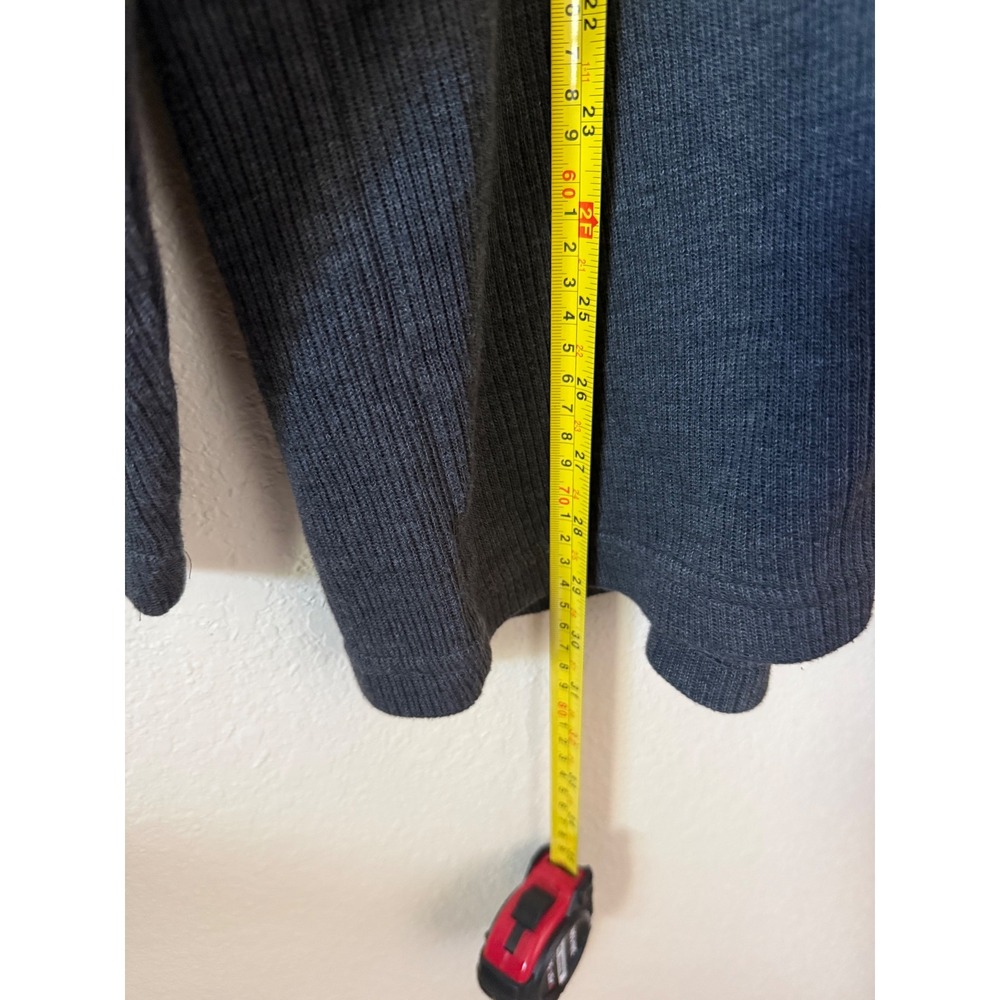 VTG John Ashford Adventure Mens Gray Ribbed Long Sleeve Polo‎ Sweater Knit L - Picture 4 of 5